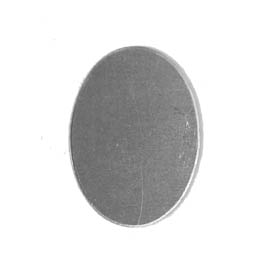 Aluminiumplatte Oval 26x19mm